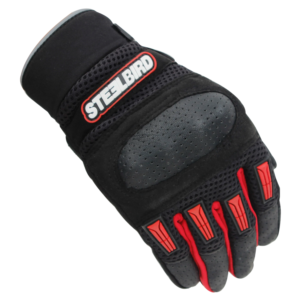 STEELBIRD Adventure Red Gloves Riding Gears