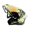 STEELBIRD Sba 8 Sharky Black Neon Flip Up Helmet