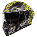 STEELBIRD Sba 20 Draco Black Neon Full Face Helmet