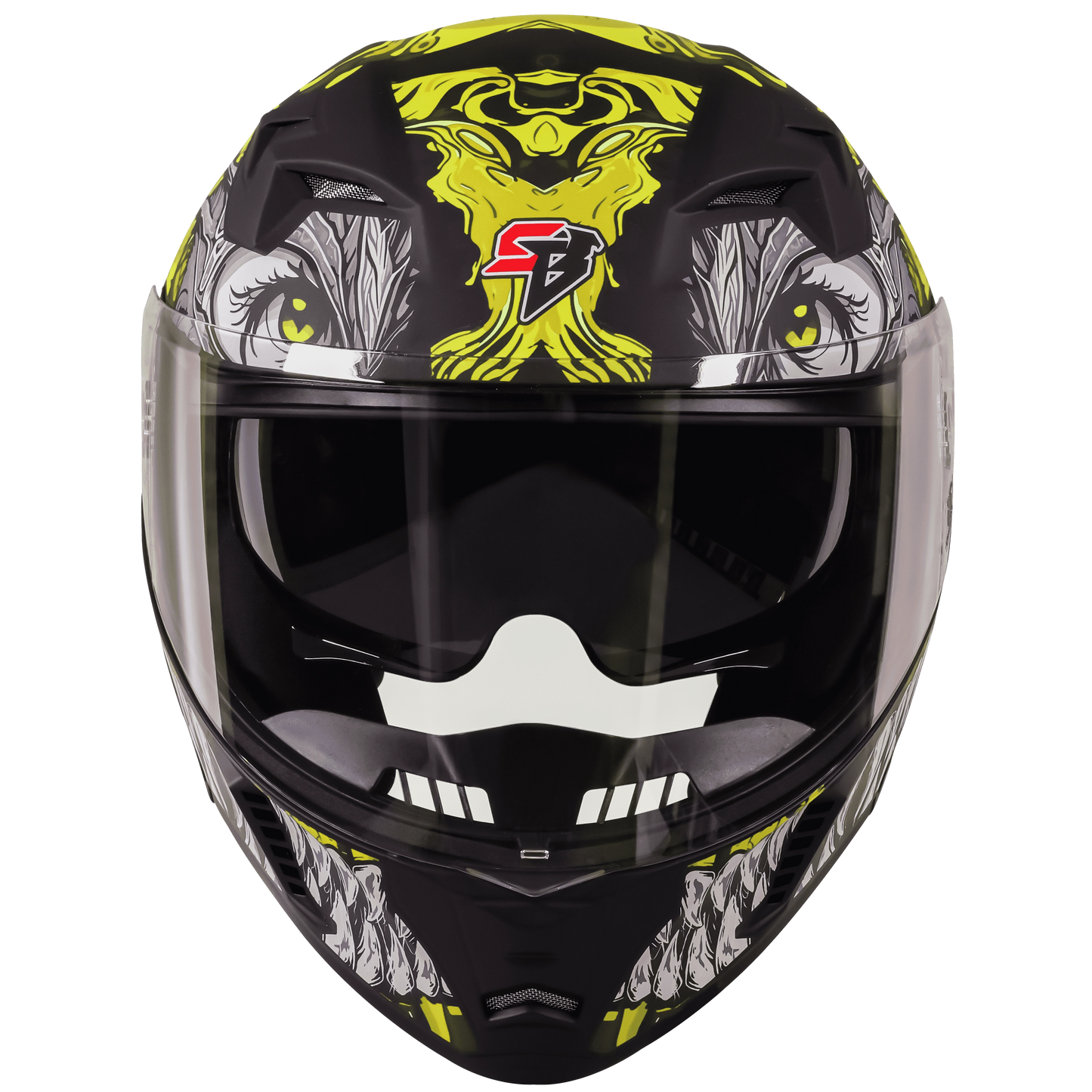 STEELBIRD Sba 20 Draco Black Neon Full Face Helmet
