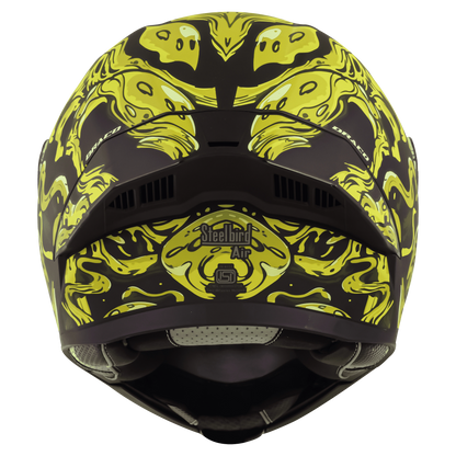 STEELBIRD Sba 20 Draco Black Neon Full Face Helmet