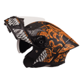STEELBIRD Sba 20 Draco Matt Orange Flip Up Helmet