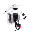 STEELBIRD Sbh 23 Ava Dashing White Half Face Helmet