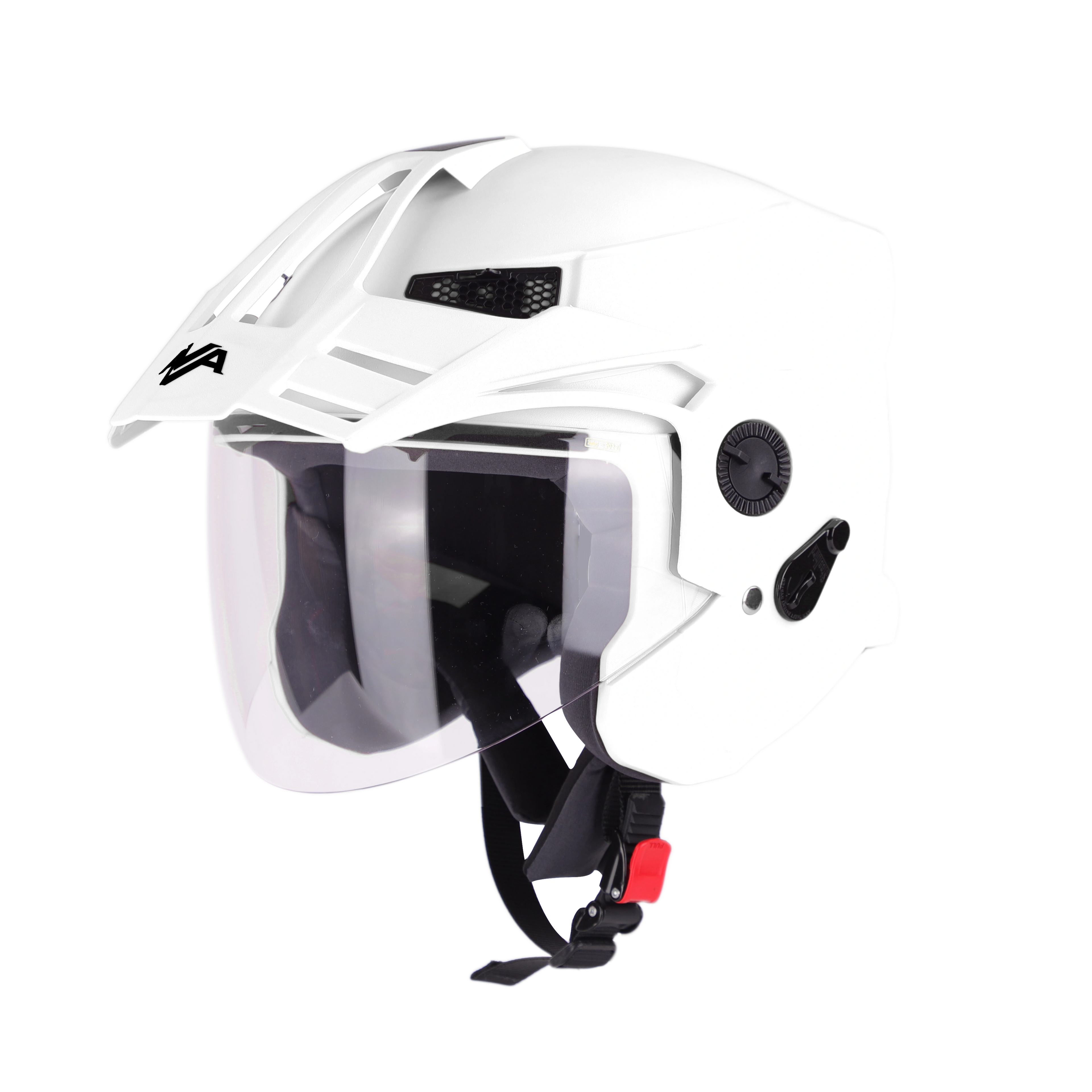 STEELBIRD Sbh 23 Ava Dashing White Half Face Helmet