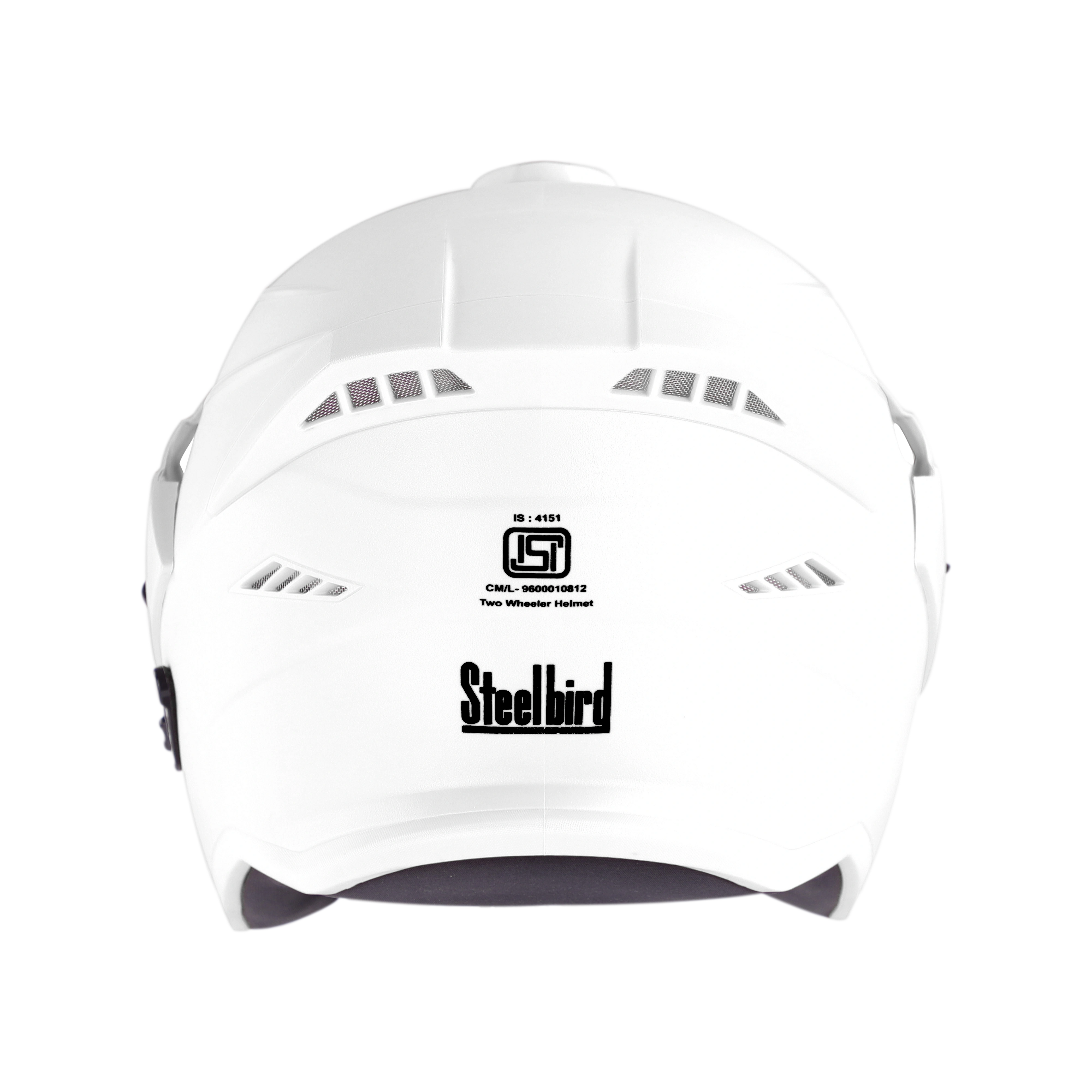 STEELBIRD Sbh 23 Ava Dashing White Half Face Helmet