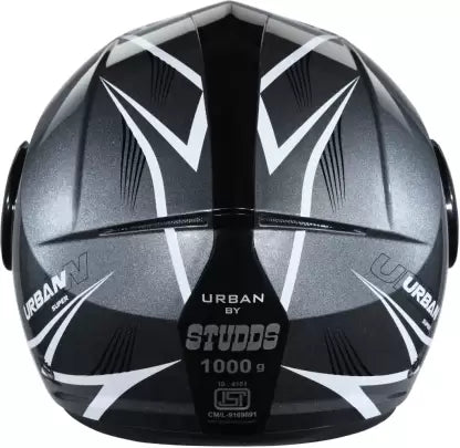 STUDDS Urban Super D1 Matt Gun Grey N6 Half Face Helmet