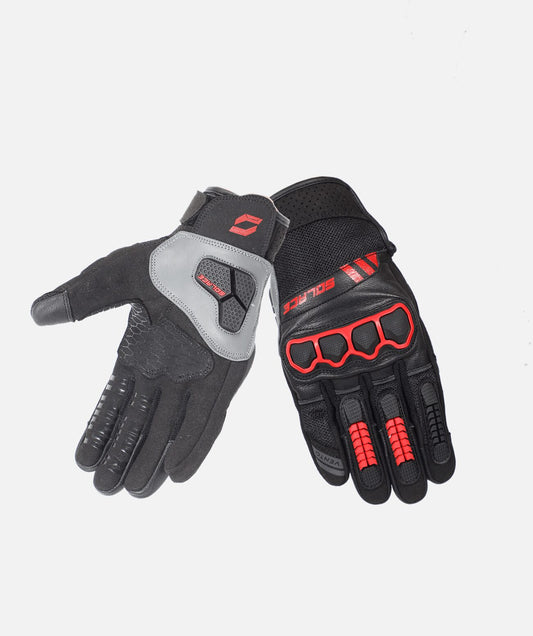 SOLACE Vento Red Gloves Riding Gears