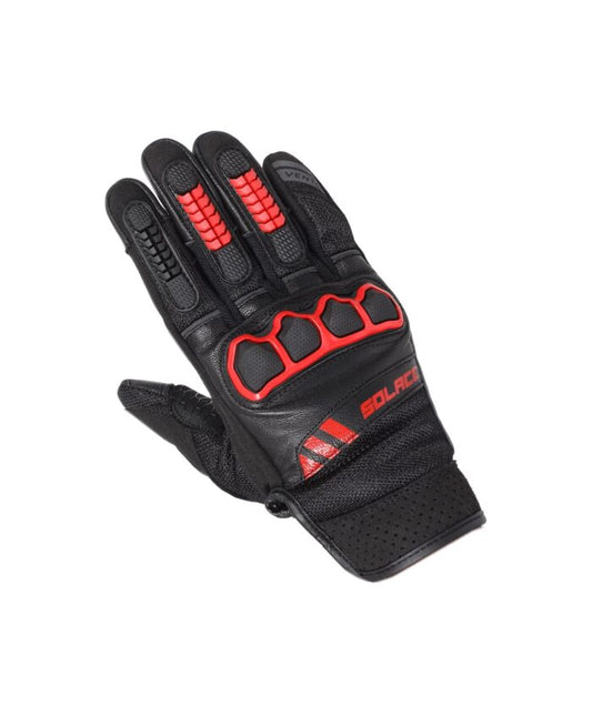 SOLACE Vento Red Gloves Riding Gears