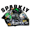 Aerostar Axter D10 Black Green Full Face Helmet