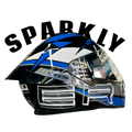 Aerostar Axter D12 Black Blue Full Face Helmet