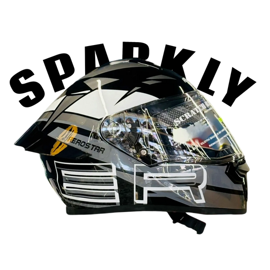 Aerostar Axter D12 Black Gray Full Face Helmet