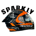 Aerostar Axter D1 Black Orange Full Face Helmet