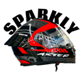 Aerostar Axter D1 Black Red Full Face Helmet