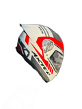 Aerostar Axter D1 White Red Full Face Helmet