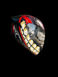 Aerostar Axter D2 Black Red Full Face Helmet