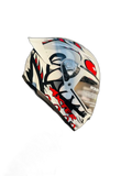 Aerostar Axter D2 White Red Full Face Helmet