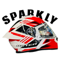 Aerostar Axter D6 White Red Full Face Helmet