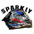 Aerostar Axter D9 Black Red Full Face Helmet