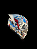 Aerostar Axter D9 White Red Full Face Helmet