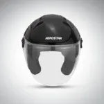 Aerostar Beat Black Half Face Helme