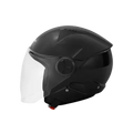 Aerostar Beat Black Half Face Helmet