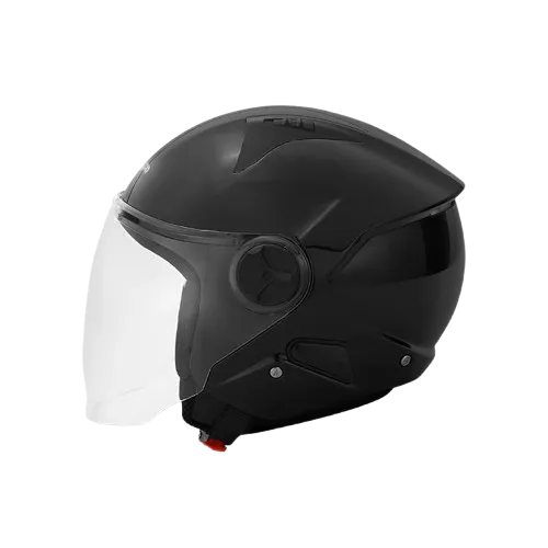 Aerostar Beat Black Half Face Helmet