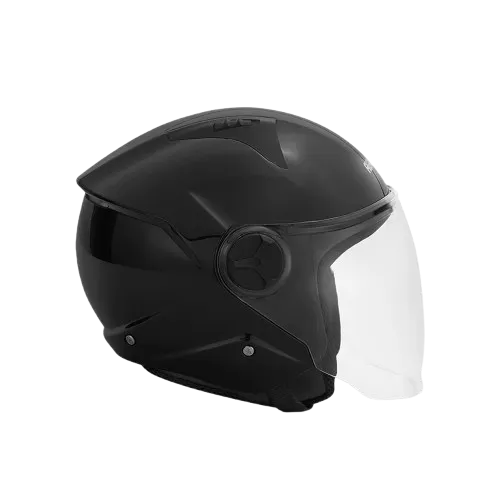 Aerostar Beat Black Half Face Helmet