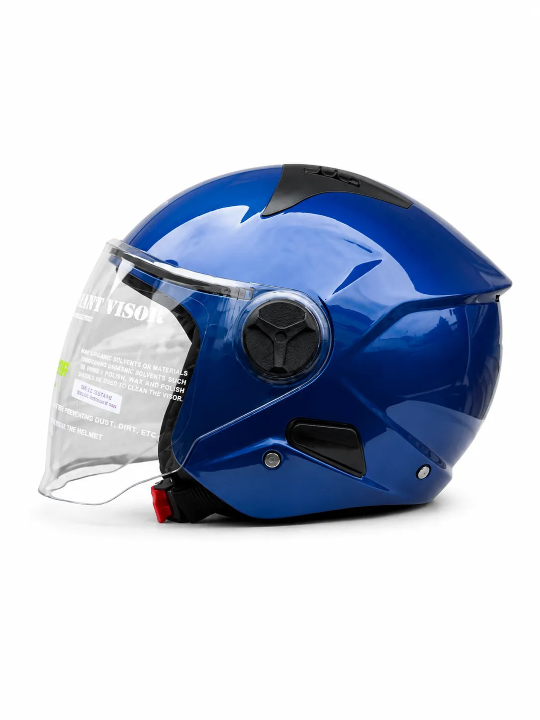 Aerostar Beat Techno Blue Half Face Helmet
