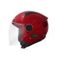 Aerostar Beat Cherry Red Half Face Helmet