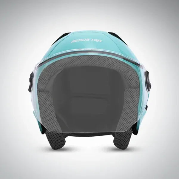 Aerostar Beat Ice Green Half Face Helmet