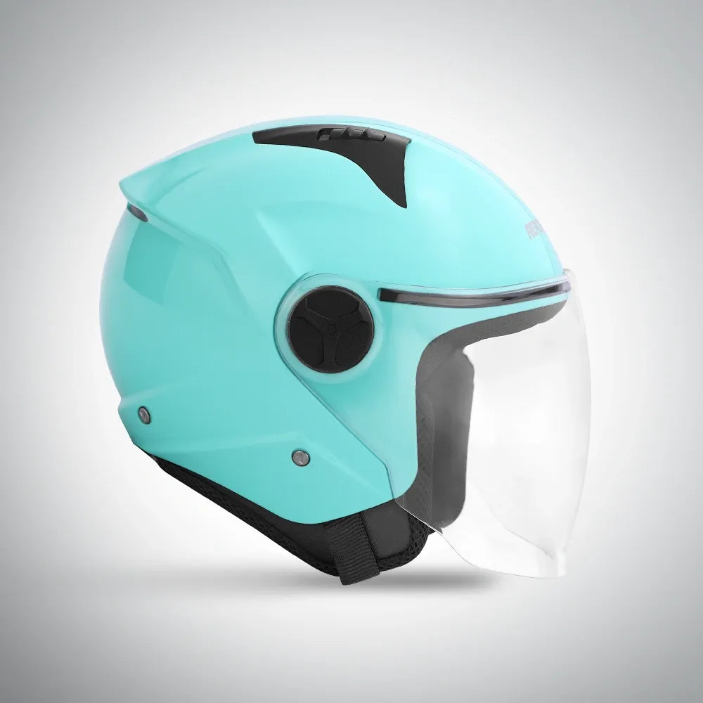 Aerostar Beat Ice Green Half Face Helmet