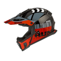 Aerostar Dazzle D1 Black Red Off Road Helmet