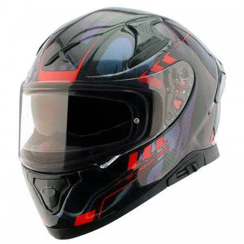 Axor Apex Carbon Small Cheeks Gloss Red Full Face Helmet