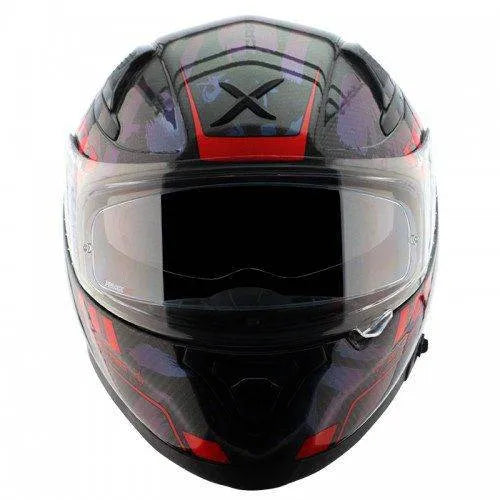 Axor Apex Carbon Small Cheeks Gloss Red Full Face Helmet