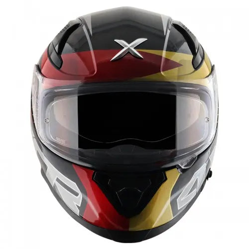 AXOR Apex Chrometech Black Red Full Face Helmet
