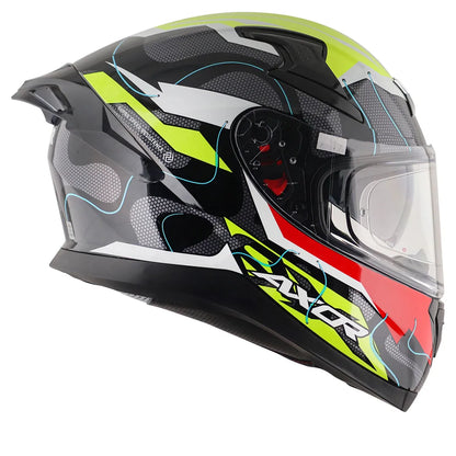 AXOR Apex Dynamo Black Neon Full Face Helmet
