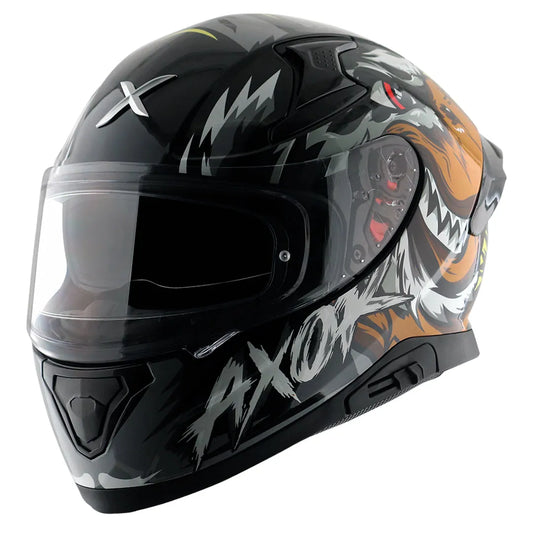 AXOR Apex Falcon Black Grey Full Face Helmet