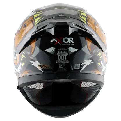 AXOR Apex Falcon Black Grey Full Face Helmet