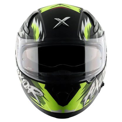 AXOR Apex Falcon Black Neon Yellow Full Face Helmet