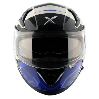 AXOR Apex Hex 2 White Blue Full Face Helmet