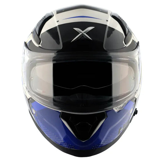 AXOR Apex Hex 2 White Blue Full Face Helmet