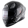 AXOR Apex Hunter Black Grey Full Face Helmet