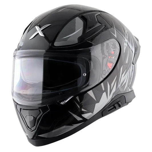 AXOR Apex Hunter Black Grey Full Face Helmet