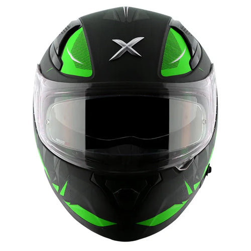 AXOR Apex Hunter Black Neon Green Full Face Helmet