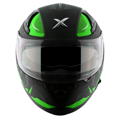 AXOR Apex Hunter Black Neon Green Full Face Helmet