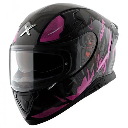 AXOR Apex Hunter Black Pink Full Face Helmet