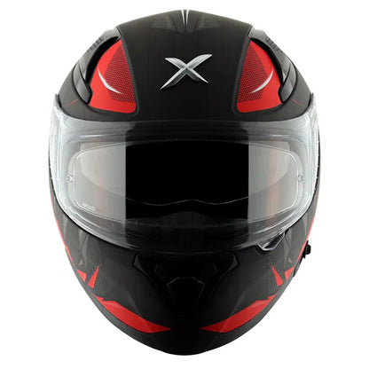AXOR Apex Hunter Dull Black Red Full Face Helmet