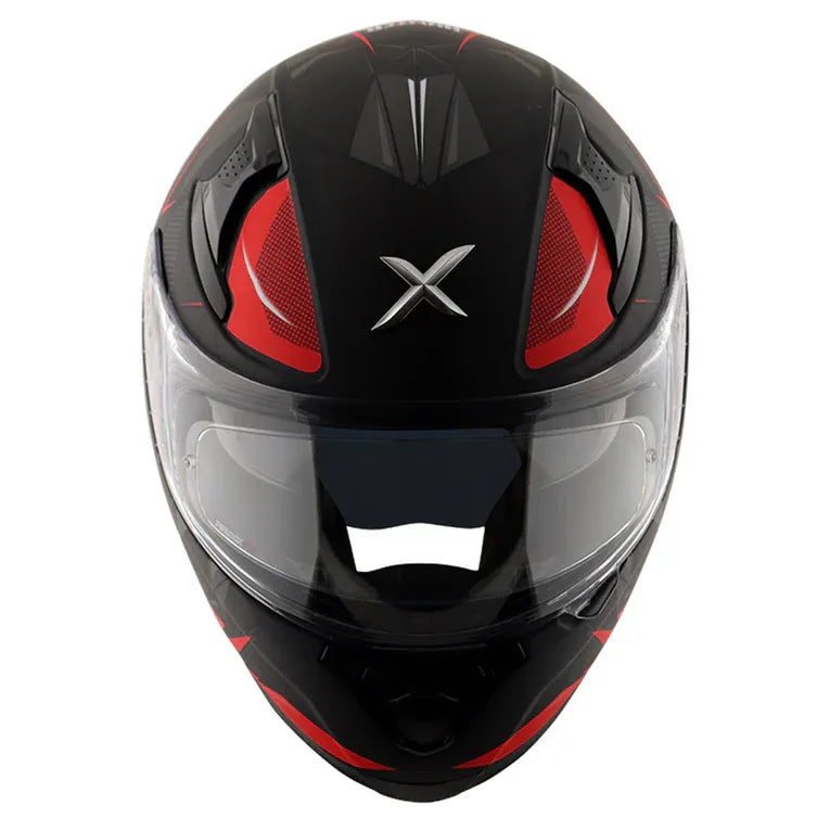 AXOR Apex Hunter Dull Black Red Full Face Helmet