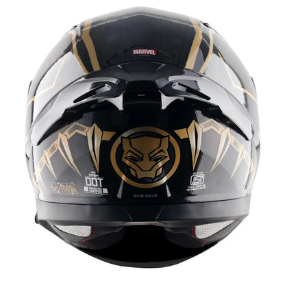 AXOR Apex Marvel Black Panther Gold Full Face Helmet