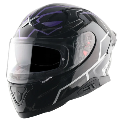 AXOR Apex Marvel Black Panther Purple Full Face Helmet